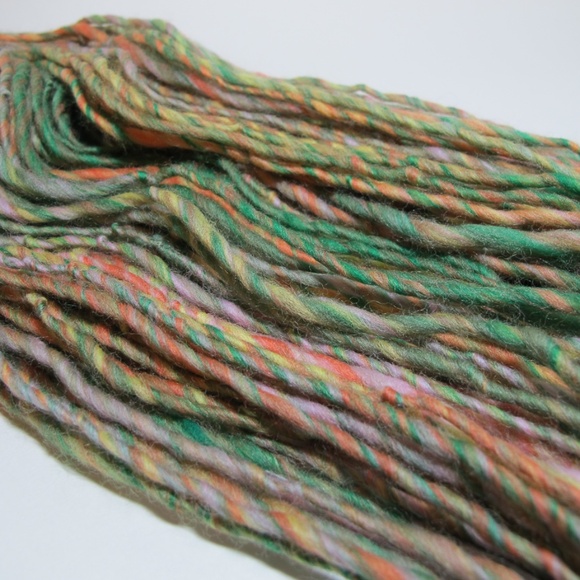 Cotton Candy Handspun Merino Wool Single Ply OOAK Yarn - Picture 4 of 5
